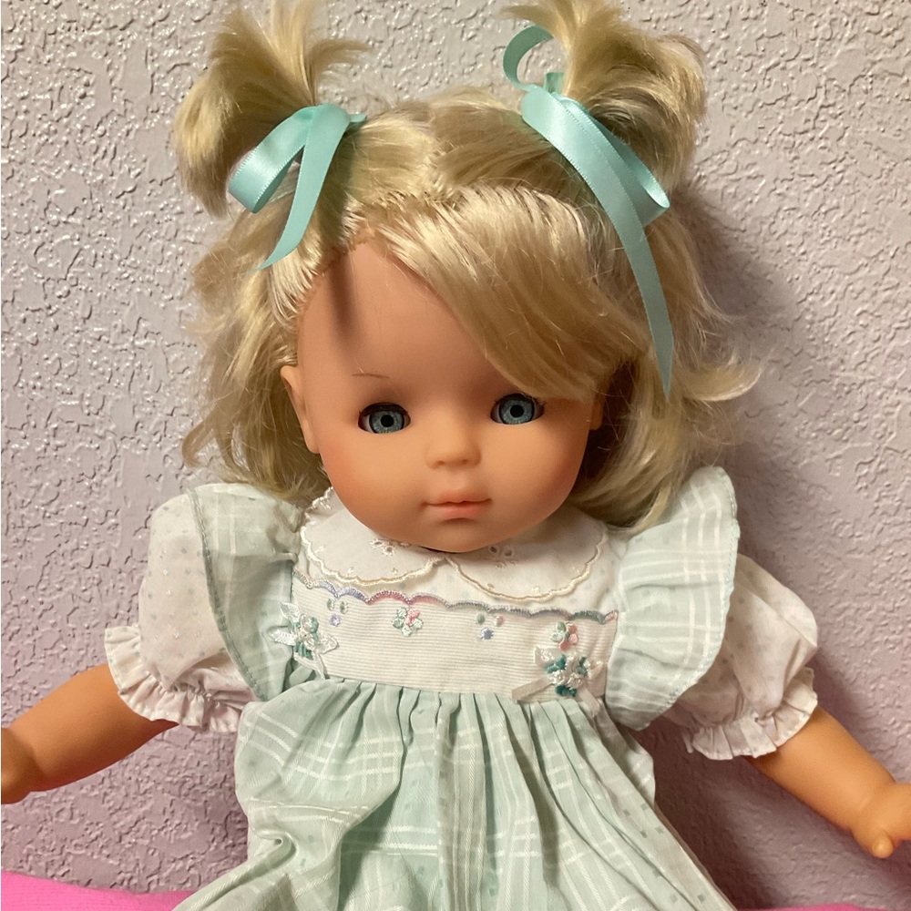 RARE Vintage Max Zapf Vinyl and Cloth Girl Doll W Germany 1986 Original Outfit